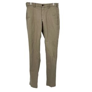 UNIQLO Men's 29x34 Slim Fit Beige Chino Pants Cotton Blend Casual Trousers
